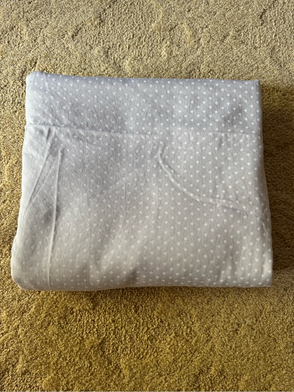 Queen flat sheet White Dotted Cotton Bedding Sheet